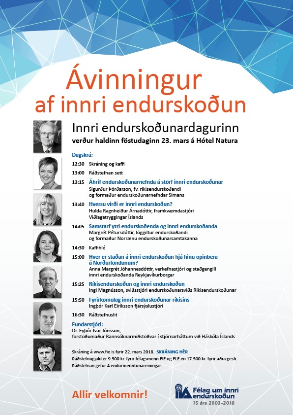 Innri endurskoðunardagurinn – fyrirlestrar komnir inn